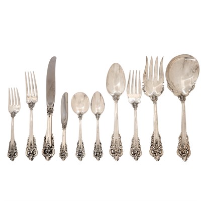 Lot 177 - Wallace Sterling Silver Grand Baroque Pattern...