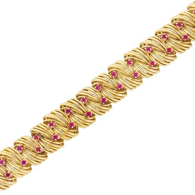 Lot 278 - Gold and Ruby Bracelet, Tiffany & Co.