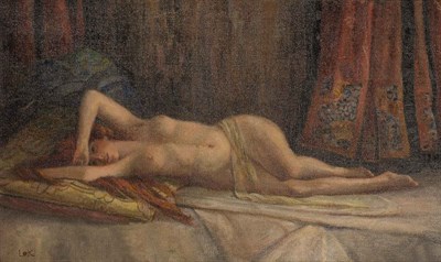 Lot 67 - Louis Kronberg American, 1872-1965 Reclining...