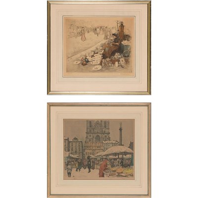 Lot 113 - T.F. Simon (1877-1942) MARCHANDE DE PORCELAINE;...