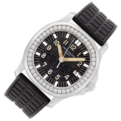 Lot 187 - Stainless Steel, White Gold and Diamond 'Aquanaut' Wristwatch, Patek Philippe, Ref. 5067A