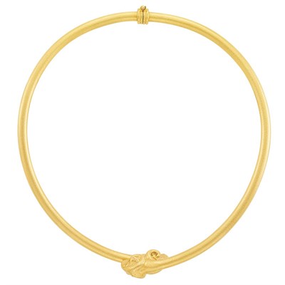 Lot 19 - High Karat Gold Choker Necklace, Zolotas