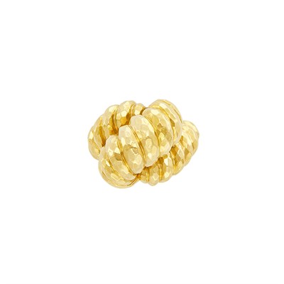 Lot 205 - Hammered Gold Dome Ring, Cartier