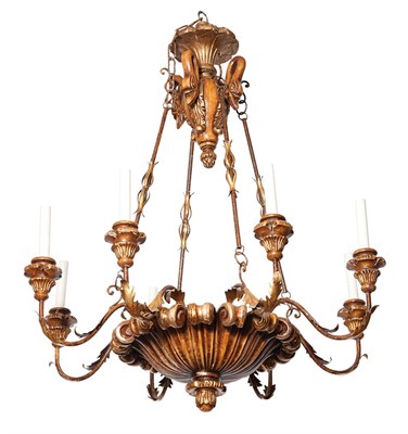 Lot 384 - Italian Neoclassical Style Gilt-Wood and Tôle...