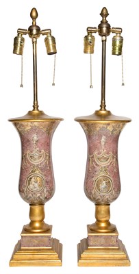 Lot 349 - Pair of Italian Classical Style Decoupage,...