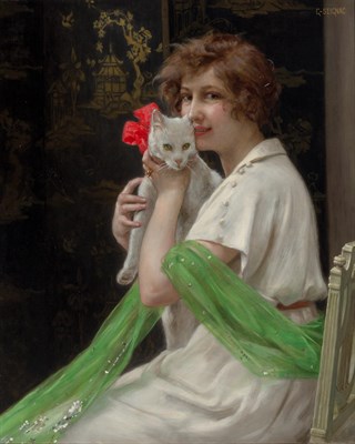 Lot 1020 - Guillaume Seignac French, 1870-1924 Bons Amis...