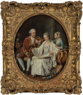 Lot 55 - Attributed to Pierre-Alexandre Wille La Lecon...