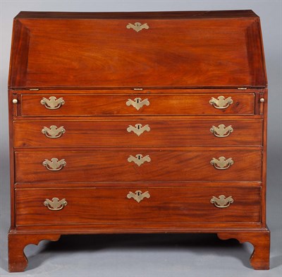Lot 431 - Chippendale Mahogany Slant-Front Desk Height...