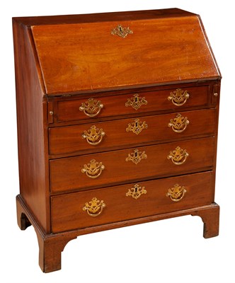 Lot 265 - George III Mahogany Slant Front Desk Height 37...