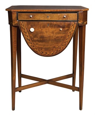 Lot 169 - Regency Mahogany and Marquetry Sewing Table...