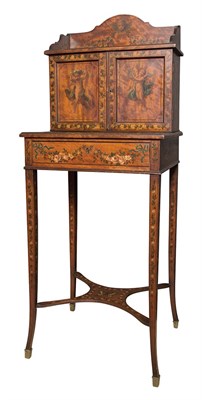 Lot 128 - Edwardian Satinwood Bonheur-du-Jour Height 41...