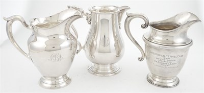 Lot 284 - Group of Three American Sterling Silver Water...