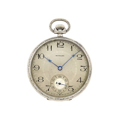 Lot 325 - White Gold Pocket Watch, K. Howard & Co.