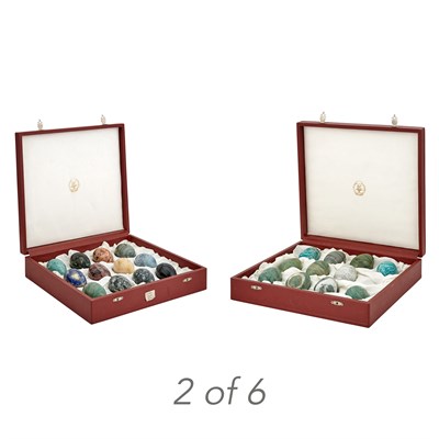 Lot 306 - Group of Russian Specimen Hardstone Eggs 20th...