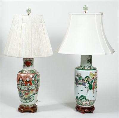 Lot 411 - Chinese Famille Verte Porcelain Vase 20th...