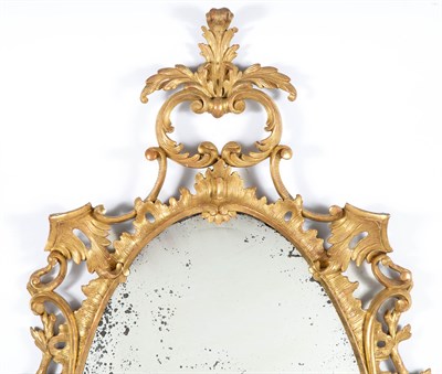 Lot 446 - George III Giltwood Mirror Circa 1765 The...