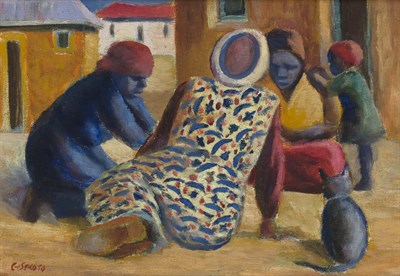 Lot 62 - Gerard Sekoto South African, 1913-1993 Meal...