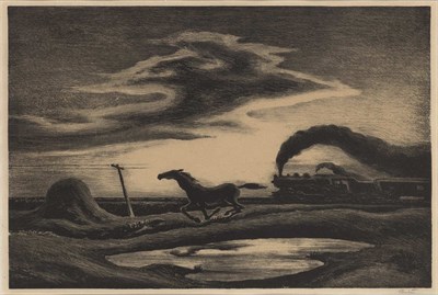 Lot 11 - Thomas Hart Benton (1889-1975) THE RACE (FATH...