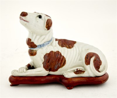 Lot 497 - Chinese Export Porcelain Figure of a Reclining...