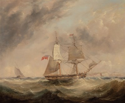 Lot 44 - English School 19th Century A Brig Hove To...