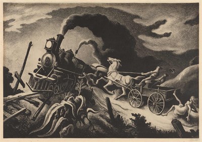 Lot 13 - Thomas Hart Benton WRECK OF THE OL' 97 (F. 63)...