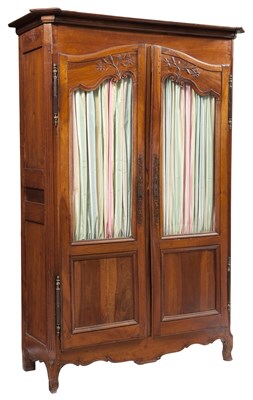 Lot 255 - Louis XV Fruitwood Armoire Height 7 feet 1/2...