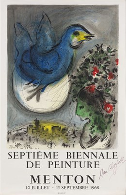 Lot 49 - After Marc Chagall L'OISEAU BLEU (S. 114)...