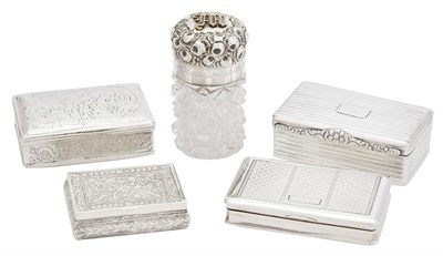 Lot 460 - Group of Four English and Continental Snuff...