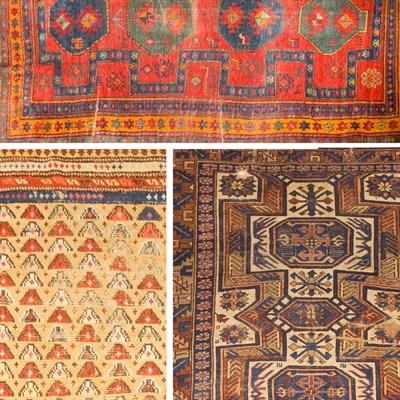 Lot 337 - Group of Three Caucasian Rugs Comprising a...