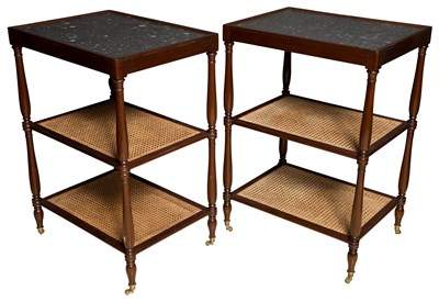 Lot 529 - Pair of Louis XVI Style Mahogany and Marble...