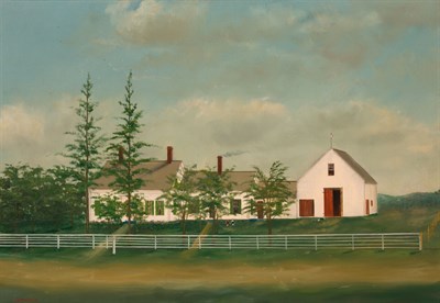 Lot 6 - William Stubbs American, 1842-1909 Farm House...
