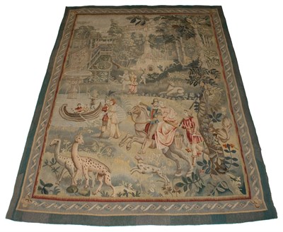 Lot 616 - Aubusson Tapestry France, 19th century Animals...