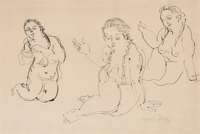Lot 1106 - Raoul Dufy French, 1877-1953 Etudes de...
