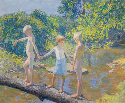 Lot 41 - Roy Nuse American, 1885-1975 Three Children...