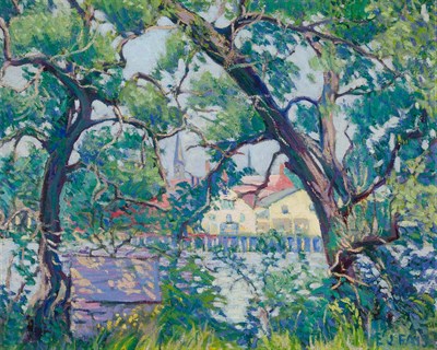 Lot 1057 - Eunice Jackson Fais American, 1901-1996 Harbor...