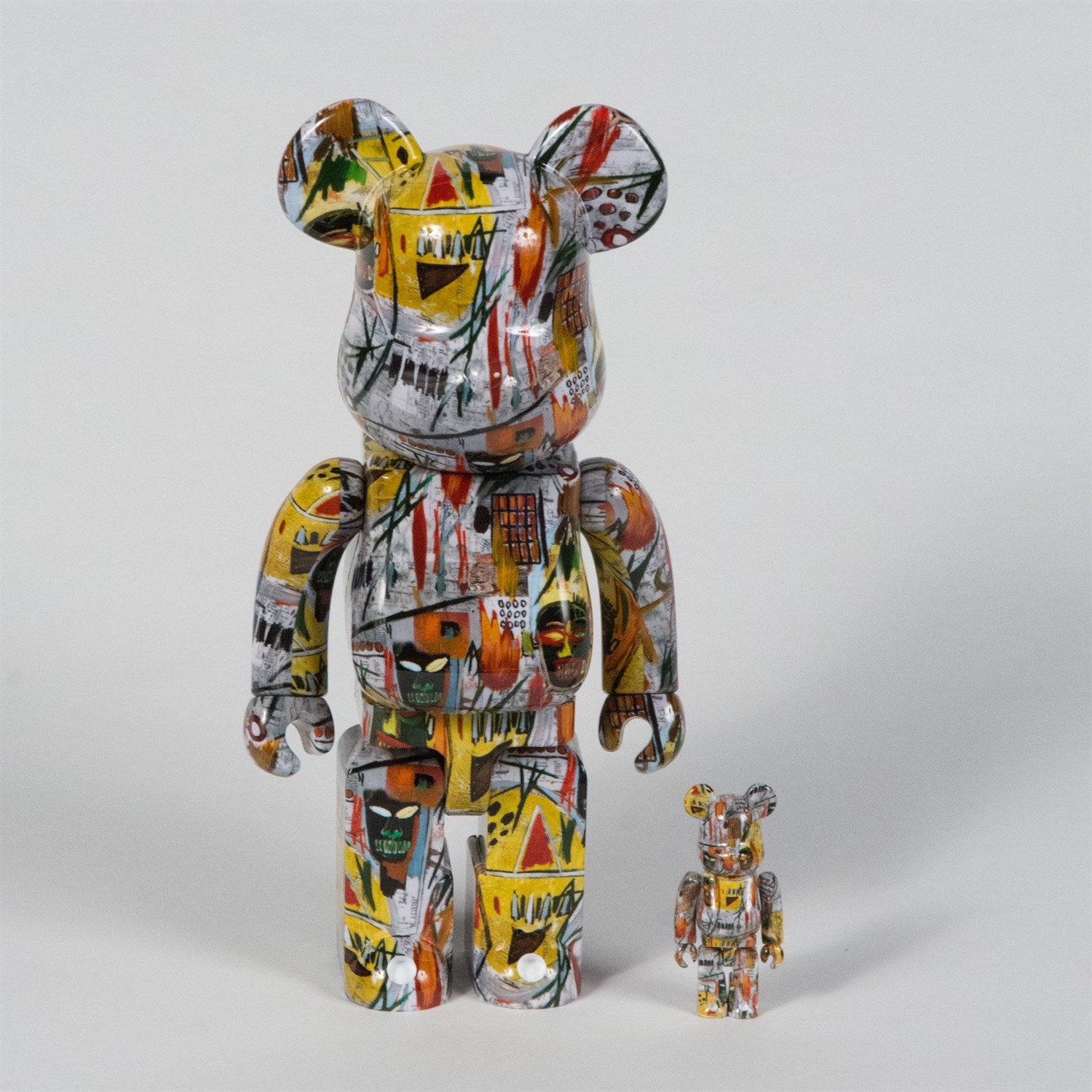 Lot 9 - After Jean-Michel Basquiat Bearbrick 100% &...