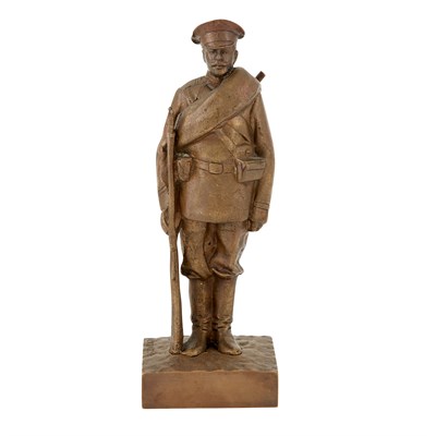 Lot 127 - Russian Bronze Figure of a Soldier Cast after...