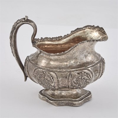 Lot 200 - Russian Silver Footed Bowl and Cream Jug Maker'...