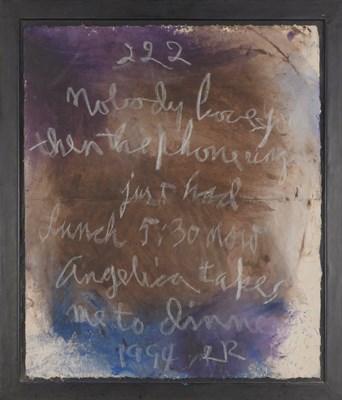 Lot 3 - Rene Ricard American, 1946-2014 Untitled (222),...