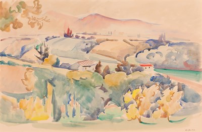 Lot 1108 - Andre Lhote French, 1885-1962 Paysage...