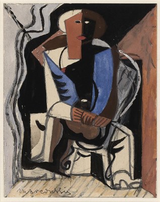Lot 1110 - Louis Marcoussis French, 1883-1941 Couple...