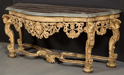 Lot 375 - Dutch Baroque Carved Giltwood and Gilt-Gesso...