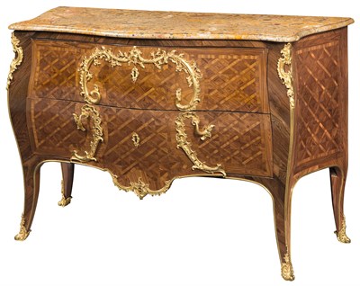 Lot 332 - Louis XV Ormolu-Mounted Kingwood, Bois Satiné,...