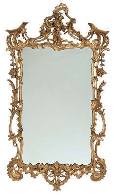 Lot 405 - George II Giltwood Pier Mirror Mid-18th...