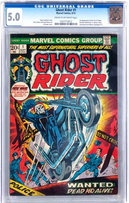 Lot 10 - Ghost Rider issue #1, 1973 CGC Graded 5.0,...