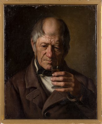 Lot 38 - French School 19th Century A Man Drinking a...