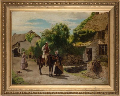 Lot 16 - British School 19th Century Village Scene with...