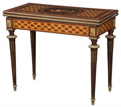 Lot 330 - Louis XVI Style Gilt-Bronze Mounted Marquetry...