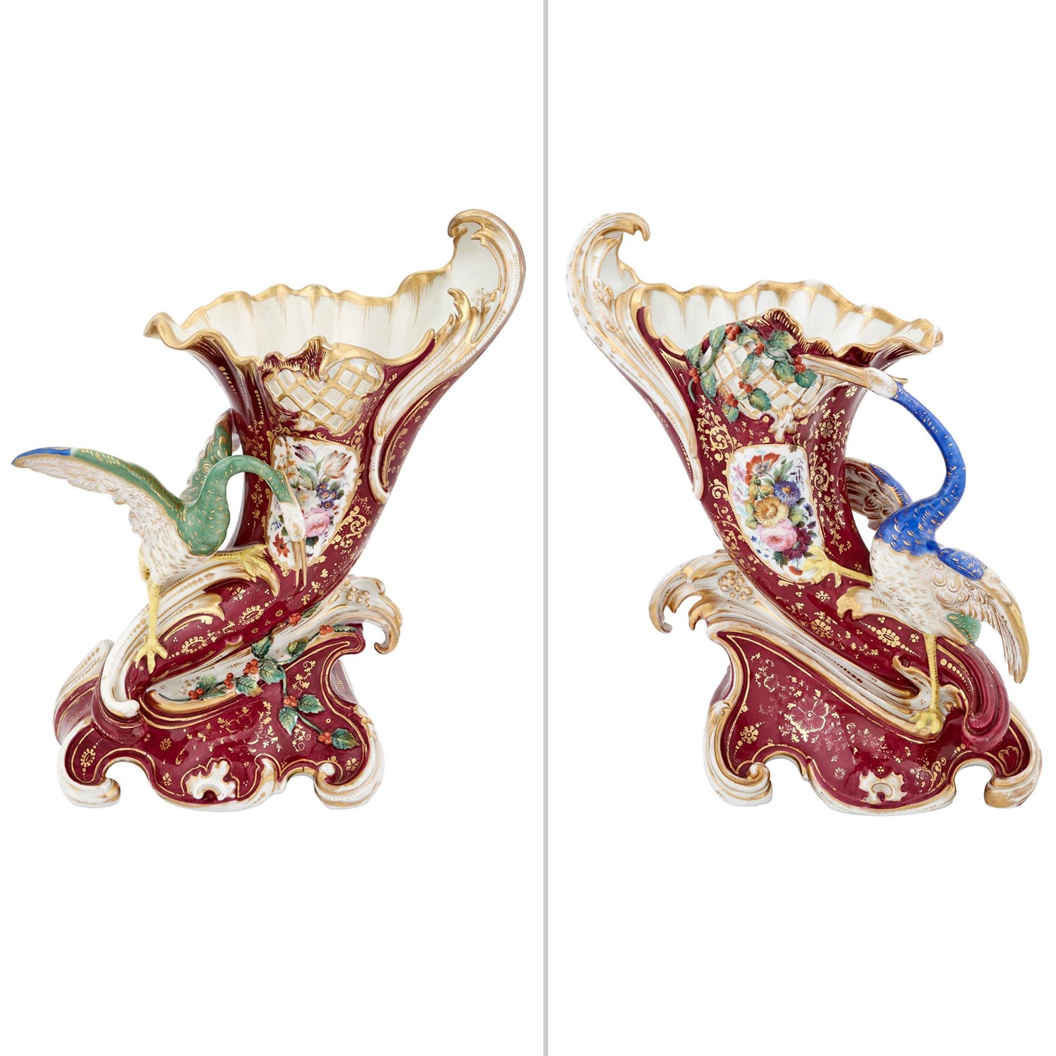 Lot 149 - Pair of Russian Porcelain Vases Popov...