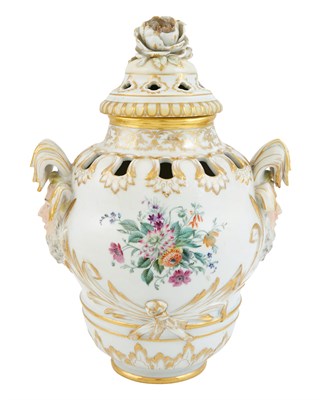 Lot 148 - Russian Porcelain Potpourri Vase and Cover...